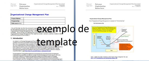 Plano de mudanças organizacionais do projeto